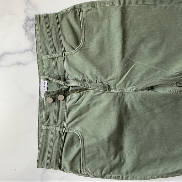 EUC Loft Hunter Green High Waist Skinny Jeans - Picture 3 of 6